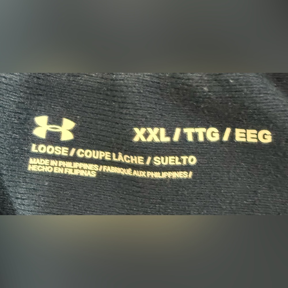 Under Armour Mens XXL Navy Loose Fit Training Track Pants Drawstring - Picture 5 of 8